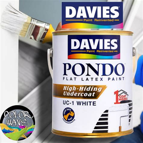 DAVIES PONDO 100% Acrylic HIGH HIDING UNDERCOAT FLAT LATEX Wall and ...