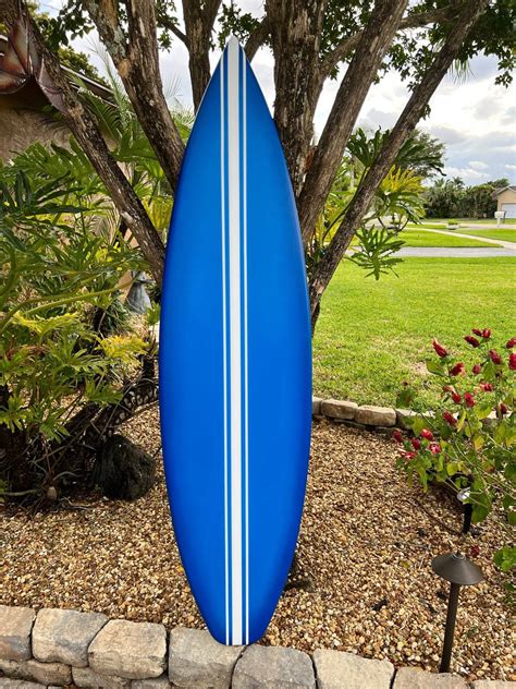Into the Blue Surfboard Wall Art - Beach House Decor by Tiki Soul