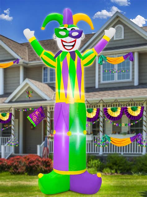 Snapklik.com : 8 Feet Large Mardi Gras Inflatable Outdoor Decorations ...