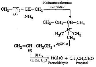 When an optically active amine (A) having molecular formula C4H11N is ...