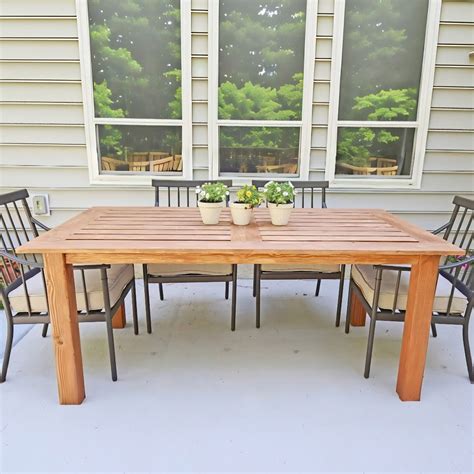 DIY Outdoor Table with Free Plans