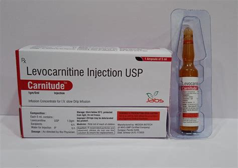 Levocarnitine Injection USP Jabs Biotech Pvt. Ltd.