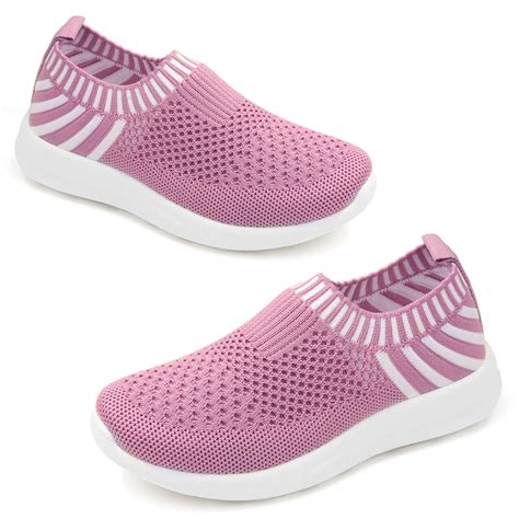 Buy Apawwa Kids Shoes Breathable Knit Athletic Running Sneakers ...