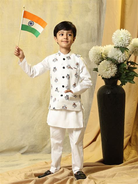 Boys' Koti Kurta Pajama Set – Funny Bones Clothings