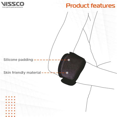 Buy VISSCO TENNIS ELBOW SUPPORT-PROVIDES AN IDEAL COMPRESSION TO THE ...