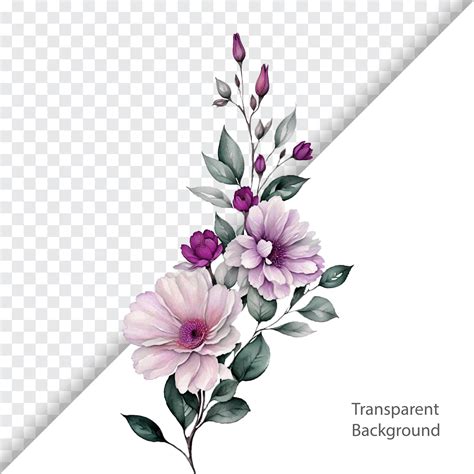 Premium PSD | Illustration of flower transparent background