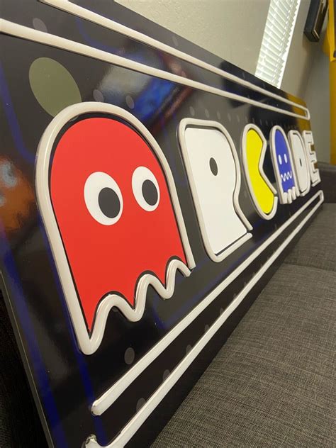 retro 80s video game arcade sign led neon | #4682990243