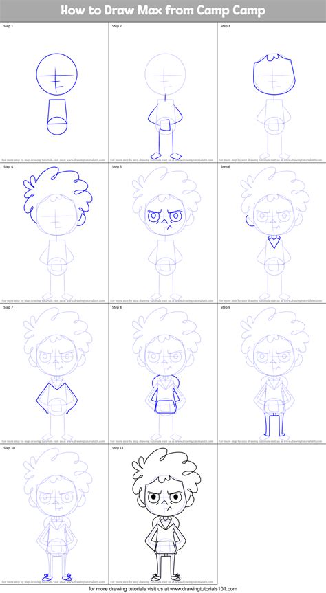 How to Draw Max from Camp Camp (Camp Camp) Step by Step ...