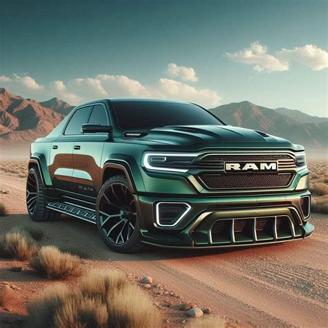 Green SUV on a Dirt Road