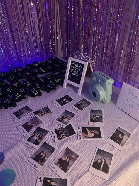polaroid booth! 🤳 | Sweet sixteen birthday party ideas, Birthday party ...