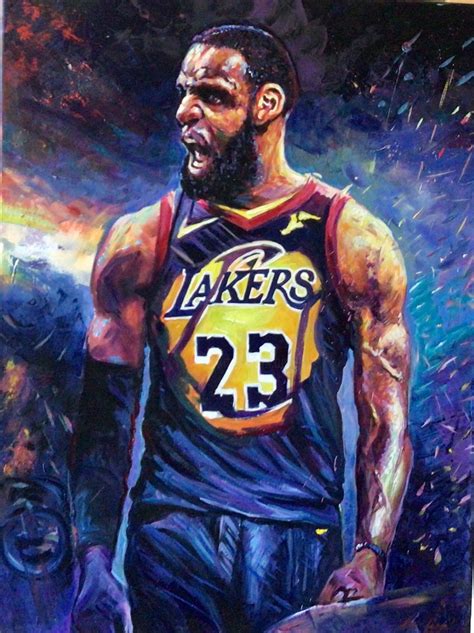 Lebron James Oil Painting
