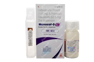 Monocef O Cv 100625 Mg Dry Syrup 30 Ml - Uses, Side Effects, Dosage ...