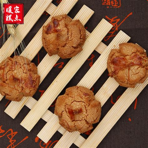 暖家糕点老桃酥山东潍坊宫廷手工传统老式点心酥饼曲奇饼干500克_虎窝淘