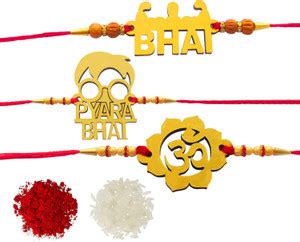 Plexus Designer Rakhi Combo for Brother with Roli Chawal | R3_19_20_25 ...