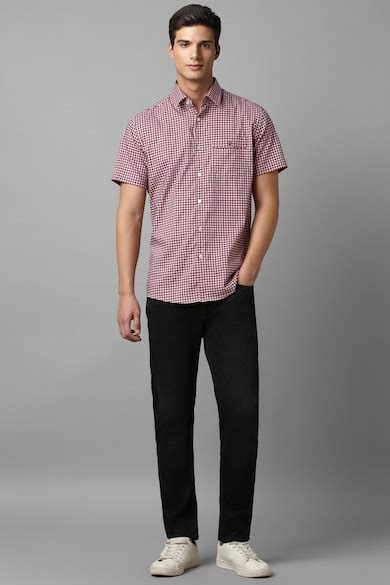 Buy Men Multi Slim Fit Check Half Sleeves Casual Shirt Online - 921578 ...