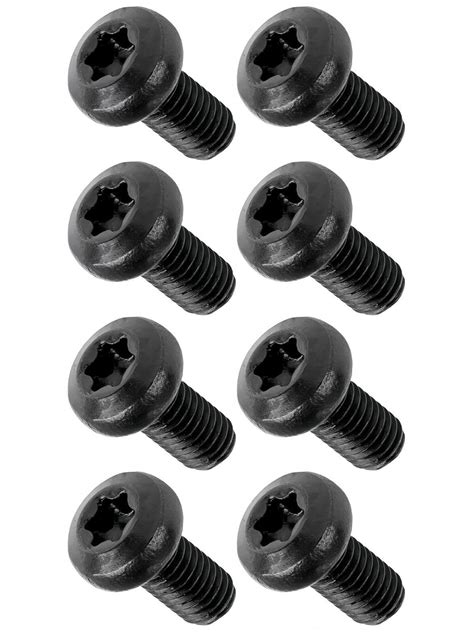 Amazon.com: Black License Plate Screws, M5-0.8 X 10 mm Security Plate ...