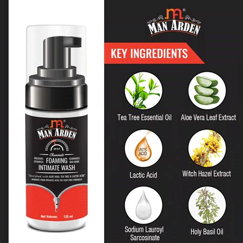 Buy MAN ARDEN CLEAN MATE INTIMATE FOAMING WASH FOR MEN PH BALANCED ...