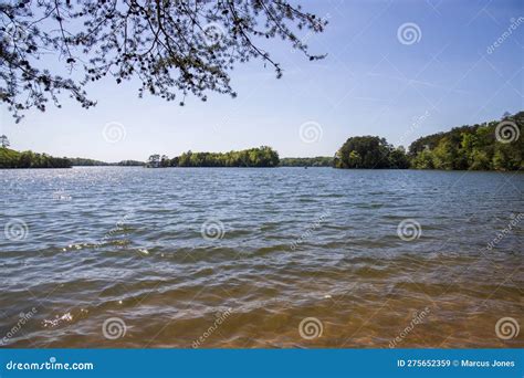 A Gorgeous Spring Landscape at Lanier Point Park with Rippling Blue ...