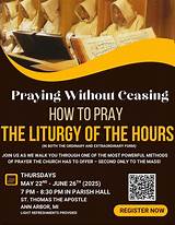 How to Pray the Liturgy of the Hours, St. Thomas the Apostle Catholic ...