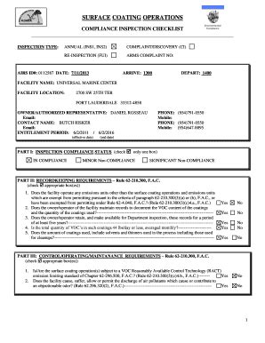 Fillable Online arm-permit2k dep state fl INSPECTION TYPE: - arm ...