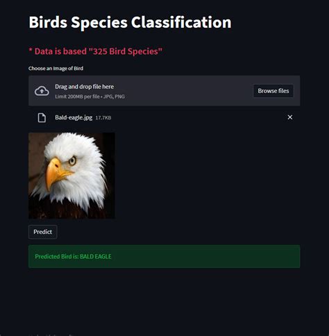 Bird Species Classification Using MATLAB 的图像结果