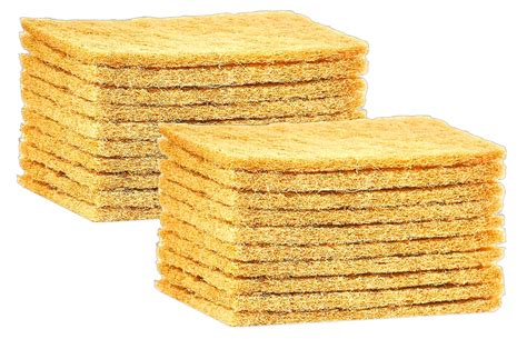 Natural Scouring Pads Non-Scratch Cleaning Scrub Pads for Dishes, Eco ...