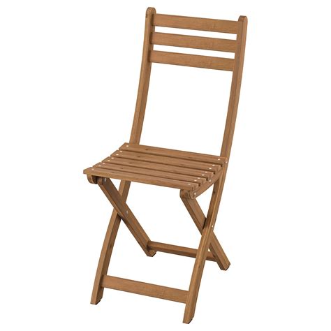ASKHOLMEN chair, outdoor, foldable dark brown - IKEA