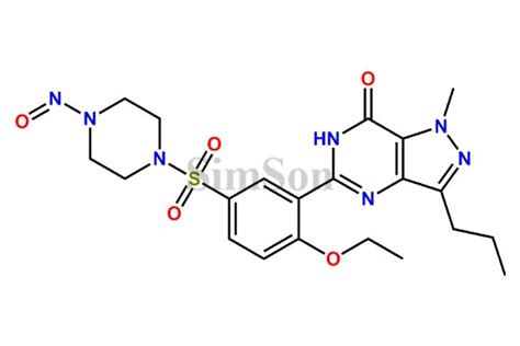 N-Nitroso N-Desmethyl Sildenafil | CAS No- NA | Simson Pharma Limited