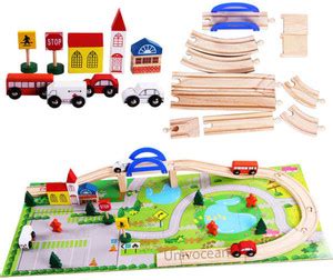 Univocean Wooden Rail Overpass game for kids Price in India - Buy ...