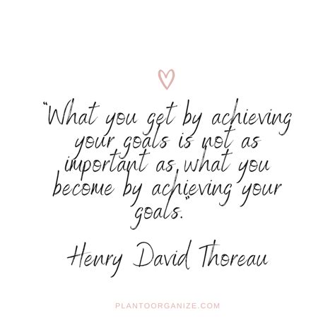 55 Goals Quotes - Plan to Organize