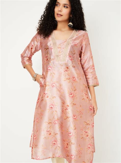 Buy Women Floral Print Straight Kurta Online at just Rs. 999.0 ...