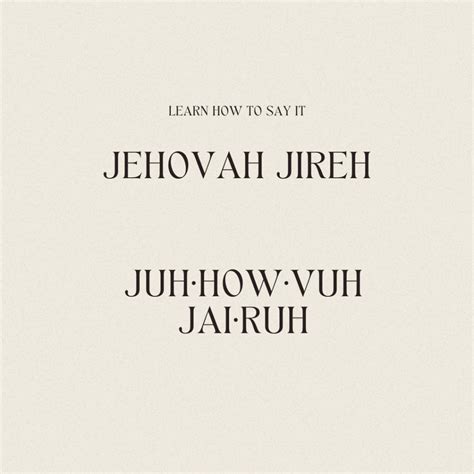Jireh Meaning Provision, Blessing and Promise | Learn More