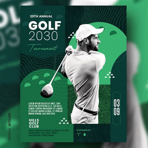 Golf Tournament Flyer Template 的图像结果