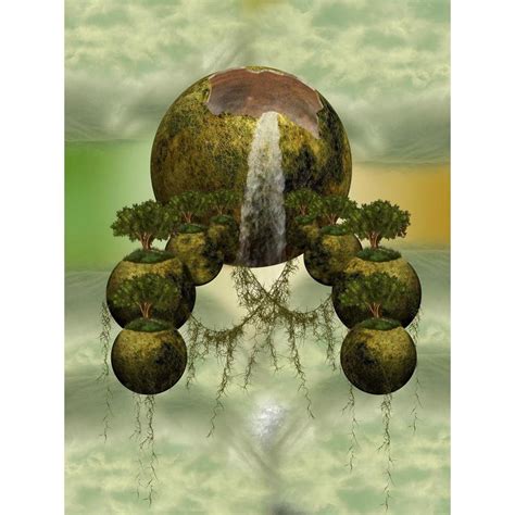 Pitaara Box Floating Islands With Trees | Canvas Painting for Bedroom ...