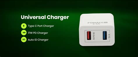 Buy 3.4A Fast Charger with Two USB Ports Online - Fonacc Fonacc ...