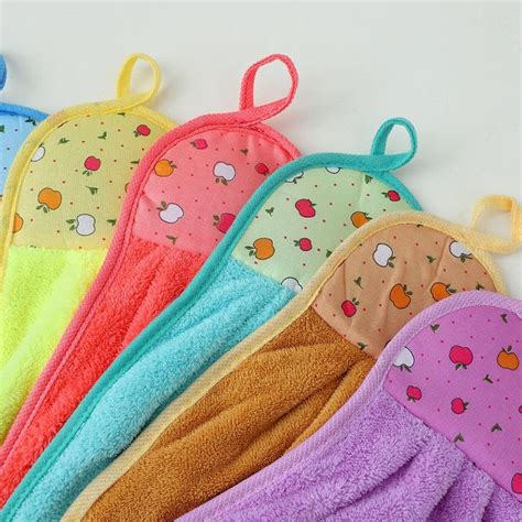 HSR Collection Microfiber Wash Basin Hanging Hand Kitchen Towel Napkin ...