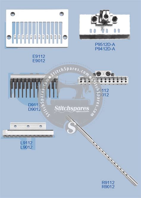 E9112 GAUGE SET SIRUBA VC008-0606P (6×1/4) SEWING MACHINE SPARE PART ...