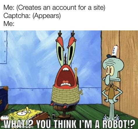 I’m not a robot. : r/BikiniBottomTwitter