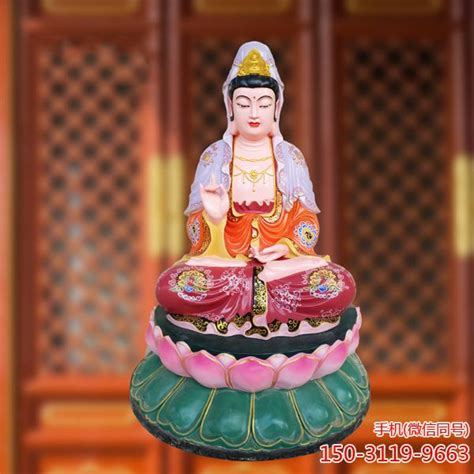 观音菩萨玻璃钢雕塑_彩绘树脂佛像工厂直销可定制_厂家图片价格-玉海雕塑