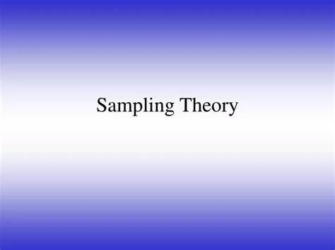 Image result for Sampling Theory Images