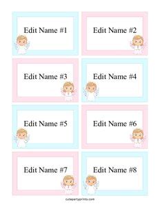 Free Printable Name Tag Templates (Editable)