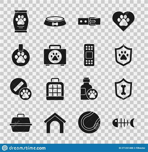 Set Fish Skeleton, Animal Health Insurance, Collar with Name Tag, Pet ...