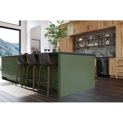KraftMaid Baxter 14.625-in W x 14.625-in H Evergreen Painted Kitchen ...