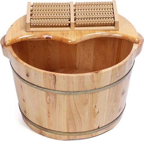 ZERNEIL Foot Baths Wood Tub, Solid Wood Foot Basin with India | Ubuy
