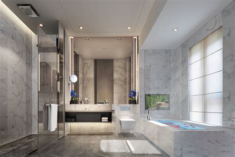 现代风格三居室简装家居主卫生间洗手盆有浴室单色瓷砖装修效果图片 – 设计本装修效果图