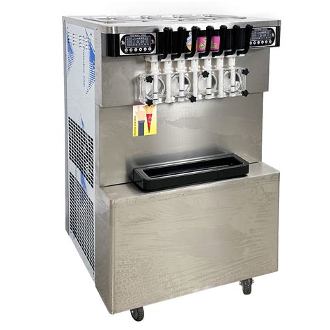 7 Flavor Soft Serve Ice Cream Machine, Commercial Ice Cream Machine ...