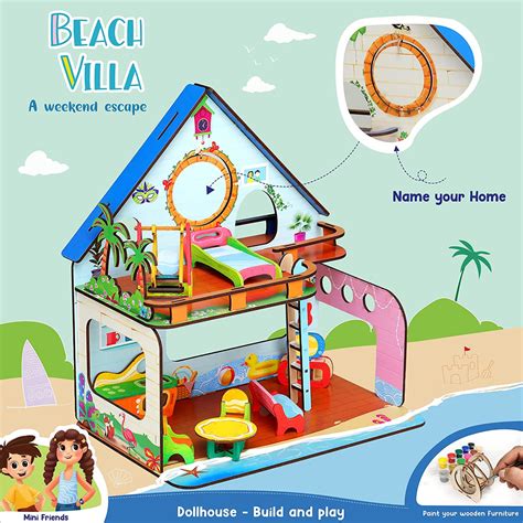 Webby Beachvilla The Weekend Escape Wooden Doll House – Webby Toys
