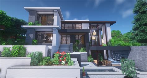 Image result for Minecraft Modern House Tutorial Step by Step