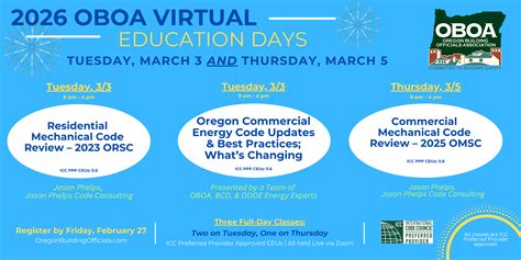2026 OBOA Winter Virtual Education Days - March 3+5