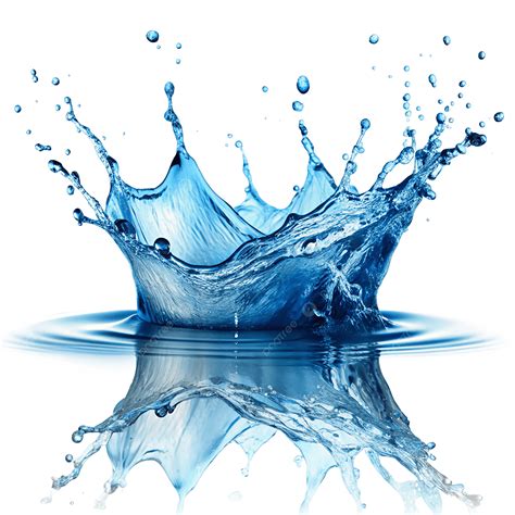Water Droplets Round Blue Splash, Water Drop, The Splash, Water Flow ...
